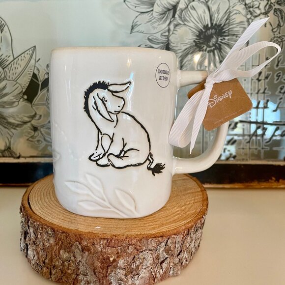 NEW WITH TAGS Rae Dunn Disney Winnie the Pooh Eeyore Thanks for Noticin' Me Mug - Picture 1 of 2